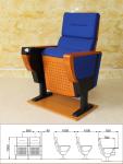 Steel Thickness 2.2mm Folding Cinema Seats , OEM Waterproof Church Auditorium
