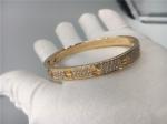 Gold Bracelet , Bracelet Rose Gold With 204 Brilliant - Cut Diamonds