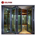 Soundproof Bi Folding Door , Bi Folding Interior Aluminum Door