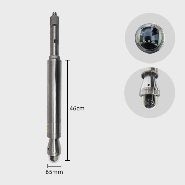 65mm Dual PTZ Borehole Camera Industrial Level 360 Degree Rotate Can Test Wide Range