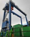 Multifunctional Tyre Mounted Gantry Crane Rotating Lifting Moving