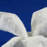 Traveling PVC Tray Airline Satin Viscose Towel