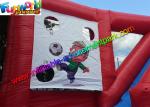 Funny Red EN71 Inflatable Sports Games , Inflatable Twister Game for Rental