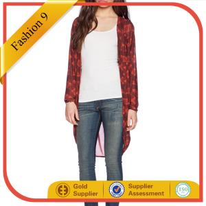 Wholesale PLAID-ICAL MESH KIMONO from china suppliers