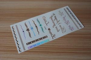 Wholesale Stock wholesales metallic tattoo designs M-T013 from china suppliers