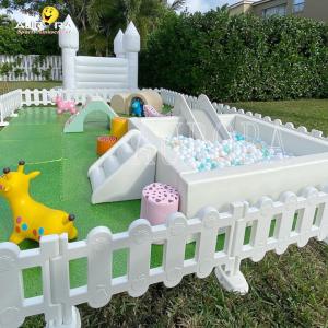 Wholesale White Green Inflatable Soft Play Equipment Indoor Outdoor With Bounce House from china suppliers