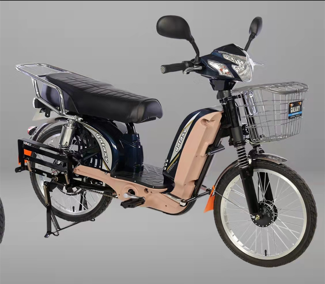 Motor Power 48V 500W Electric Hybrid Bike With Seat And Drum Braking System