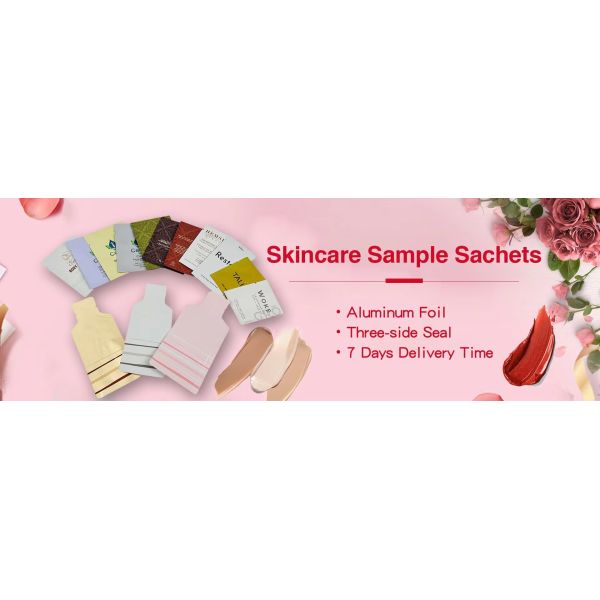 Aluminum Foil Packaging Bag Heat Seal Cosmetic Lotion Shampoo Mini Skin Care Sample Sachet