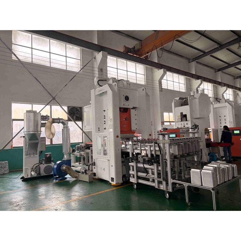 80T Aluminum Foil Container Machine with H-Frame Structure and One-Stop Custom Mold Service