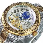 Mechanical Skeleton Automatic Watch For Men 3ATM Waterproof