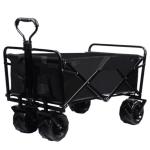 4 Wheels Folding Collapsible Wagon Utility Folding Outdoor Trolley Camping