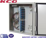 Indoor FTTH FTTB Fiber Optic Terminal Box 4 Cable Ports Steel Tape Material KCO