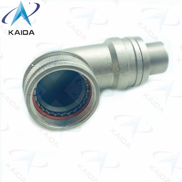 90° Spin Coupling Electroless Nickel EMI/RFI Connector Backshell J599Ⅲ15FJA90FA-07