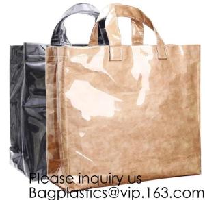 Wholesale Crossbody Fashion Tyvek Tote Bag, Tyvek Craft Paper Tote Bag, Storage, Travel, Promotion, Makeup Packing from china suppliers