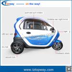 battery operated electric tricycle passenger scooter city 3 Wheel closed