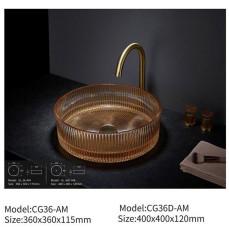 Wholesale Functional Glass Basin Sink Polished For Contemporary Bathroom from china suppliers
