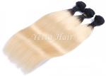 Soft Smooth Colorful Ombre Hair Extensions , 12 - 30 Inch Straight Remy Hair