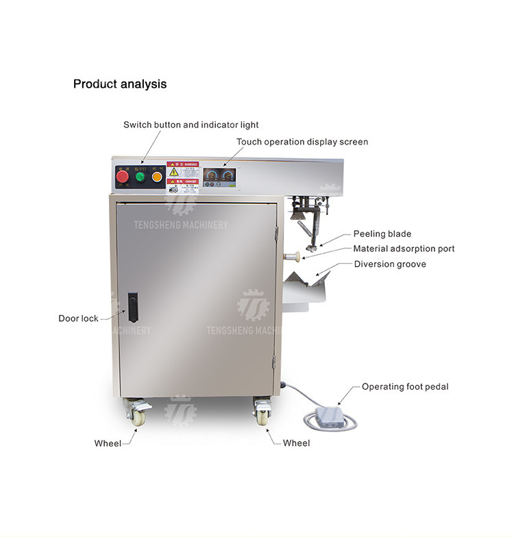 220V Persimmon Apple Potato Peeling Machine Automatic Vegetable Processing Machine