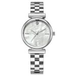 No Scale Water Drill Women Quartz Watch Dia 26.5mm Steel Buckle
