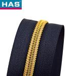 #5 Nylon Coil Separating Zipper Black Heavy Duty Nylon Zipper 2 Way