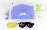 Zipper Sealed Slider Gusset Cosmetic Bag Makeup Case Plastic Waterproof Bag,