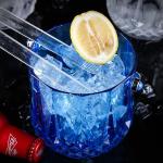 Household Acrylic Champagne Ice Bucket Bar Transparent Diamond Shape Silver