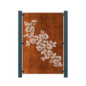 Wholesale Laser Cut Drift Design Corten Steel Privacy Screens Fence Panels For Garden from china suppliers