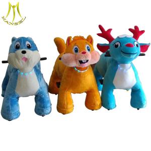 Wholesale Hansel amusement park mental frame battery operated plush animal ride from china suppliers