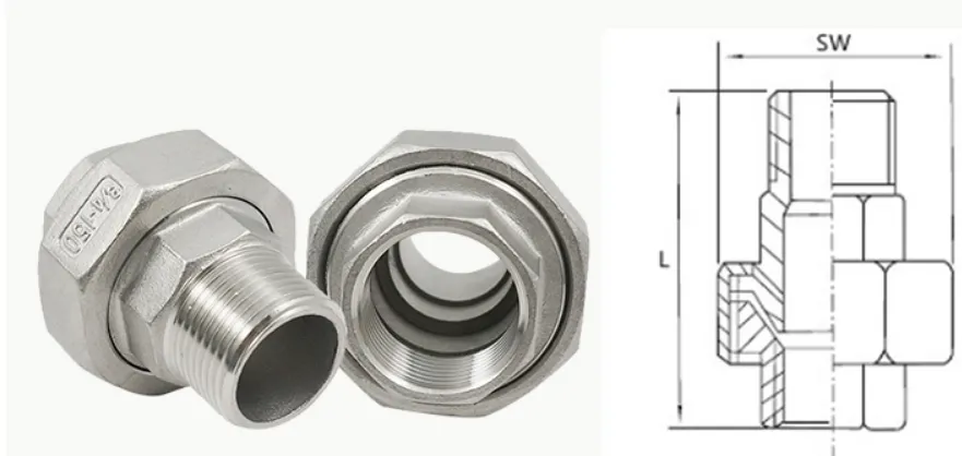 Sanitary Stainless Steel 301/304/316 Pipe Fitting Hydraulic Crimp Fittings in Standard