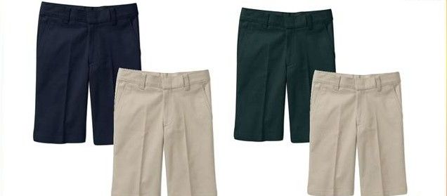 Polyester Fabric Boys Grey School Pants Anti - Pilling With A Right Back Pocket