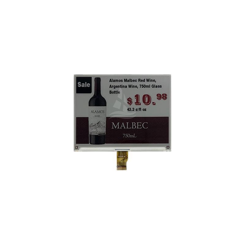 5.8-inch 640*480 3Wire/4Wire SPI interface high-reflectivity black-white-red e-paper display