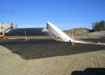 Environmentally Friendly Warp Knitted Polyester Geogrid for Railway Foundation