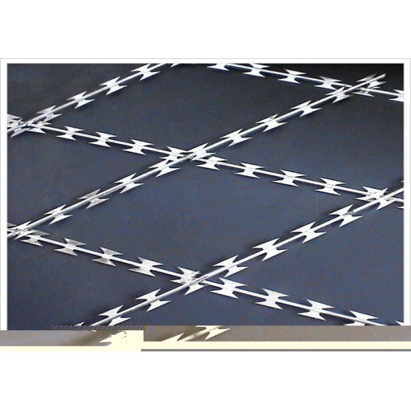 Barbed Wire For Cross Razor Type Decorative Barbed Wire Fencing - Buy Anti-rust Razor Blade Barbed