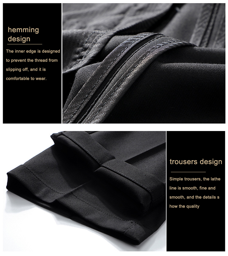 Polyester/Cotton Men's Pants Trousers Suit with Formal Dress Coat and Slim Fit Blazer