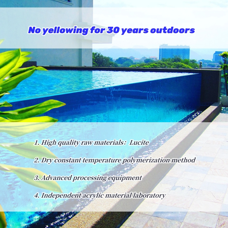 Diaphaneity High Light Transmission Custom University Above Ground Swimming Pool