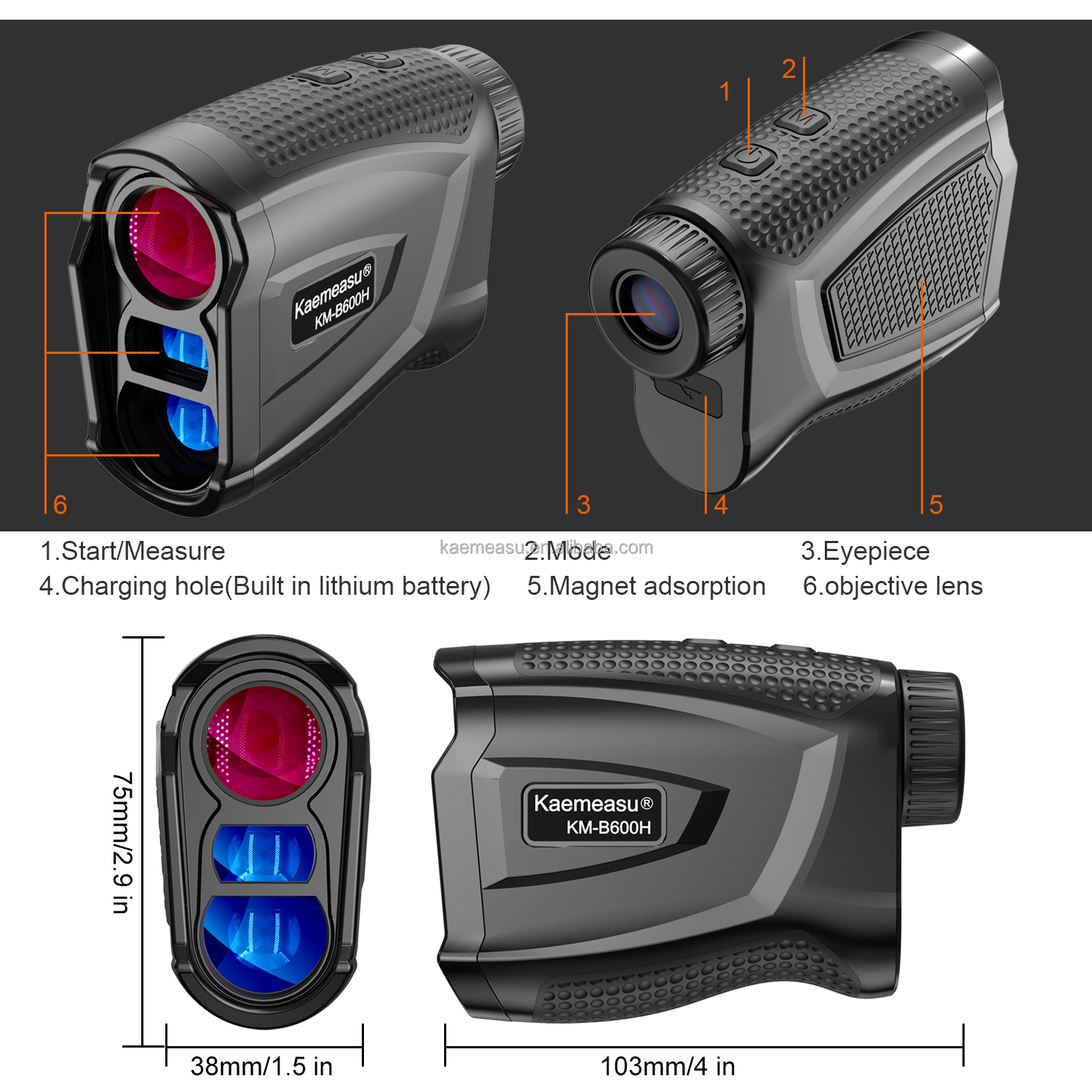 customized professional outdoor rangefinder laser digital golf rangefinder