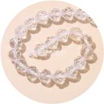 Crystal Faceted Round Bead Bracelet Semi-Finished DIY Jewelry Accessories Loose