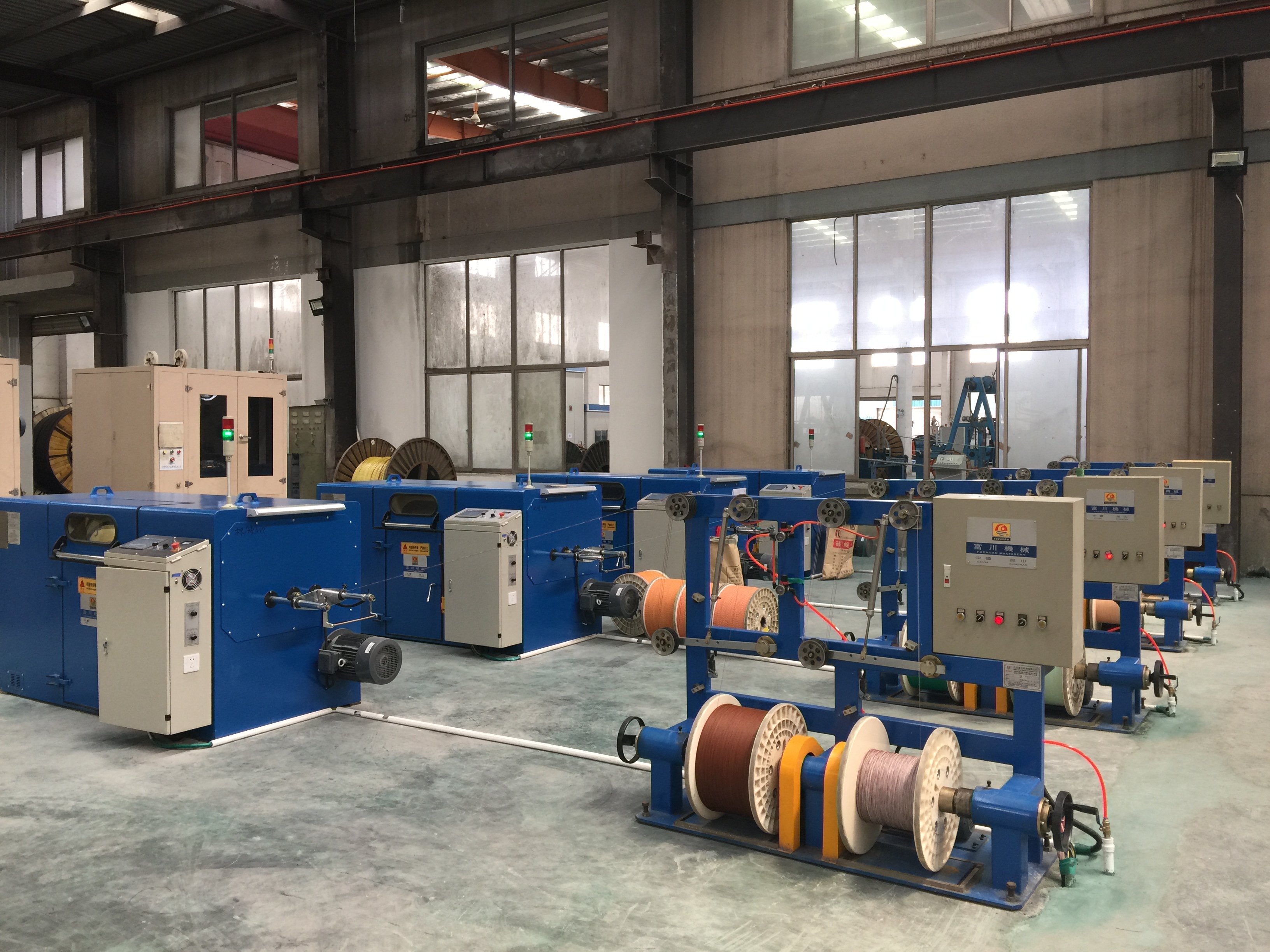 Copper Wire Bunching Machine 2.5Kgf Magnetic Powder Clutch Bow Cabling Machine / Equipment