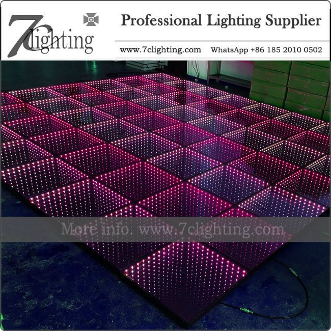 50X50cm Magic 3D Mirror LED Dance Floor for Event Party Decor.