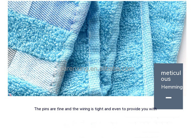 Customized Large Hotel Spa Bathroom Face Towel in Luxury Cotton with Square Design