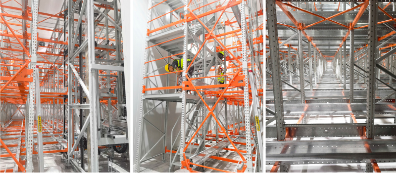 Four Way Radio Shuttle Racking ASRS Pallet Runner Rack  4 Way Radio Shuttle Racking