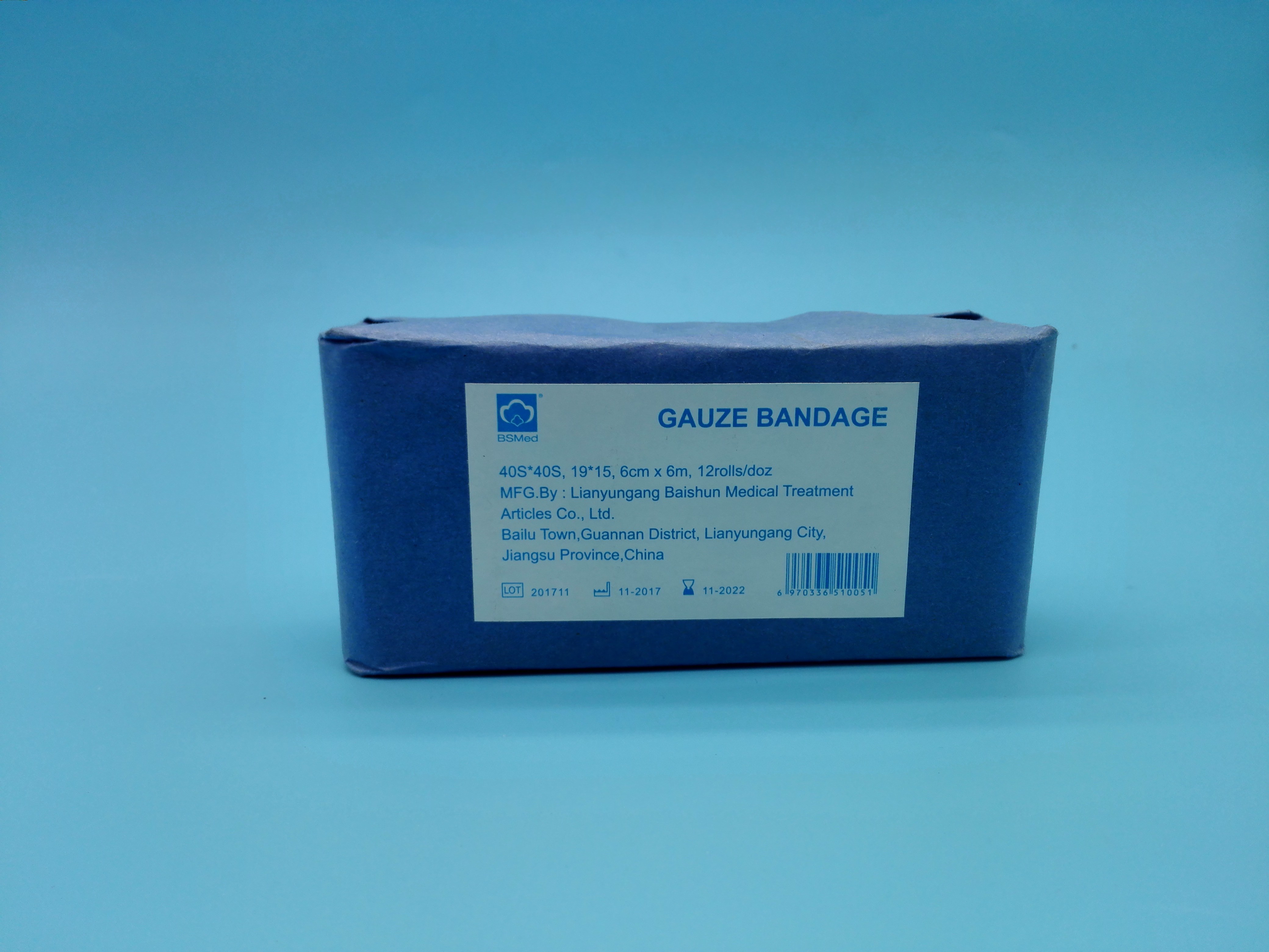 100% Cotton Absorbent Medical Gauze Bandage , Wound Care Bandages FDA Certification