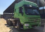 Howo Tractor Trailer Truck LHD 10 Wheels HW 79 High Roof Cab Two Berths 102 km /