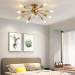 Indoor Decoration Hotel Home Living Room Luxury Metal Led Ceiling Pendant Light