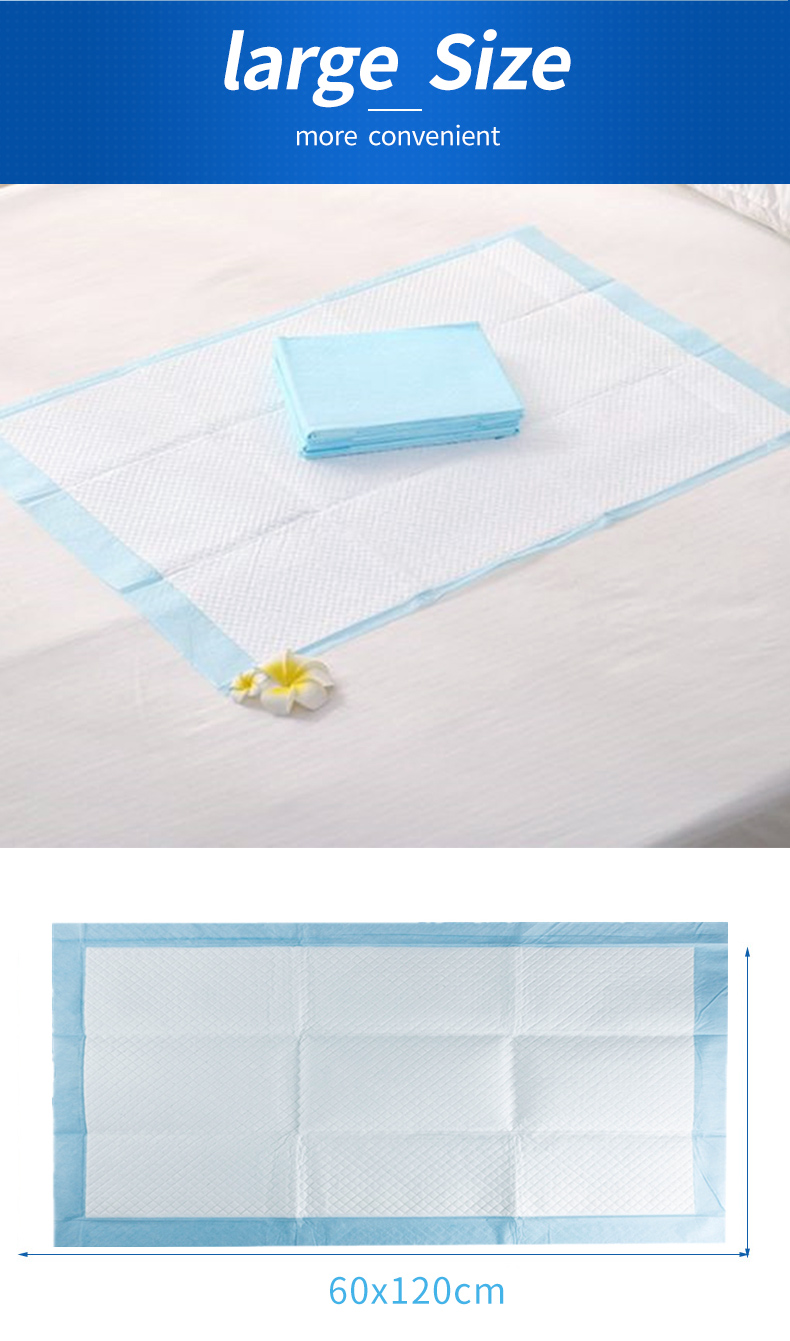 ISO Certified Disposable Absorbent Underpads for Maternal and Incontinence Care Blue