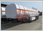 Double Layer Chemical Tanker Truck Thermal Insulation 3 Axle 40000l Net Capacity