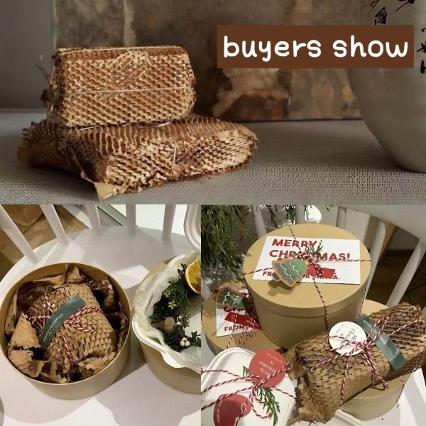 38cm X 100m Buffer Paper 100% Recycled 100 Rolls Honeycomb Paper Roll
