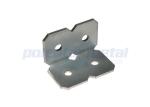 600mm Overall Length Zinc Plated Steel Stripping Flat Metal Brackets