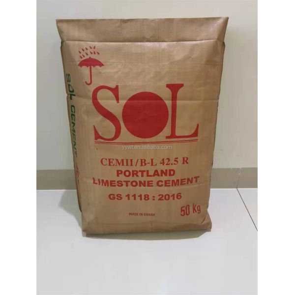 50kg Custom PP Woven Cement Bag with Laminated Printing