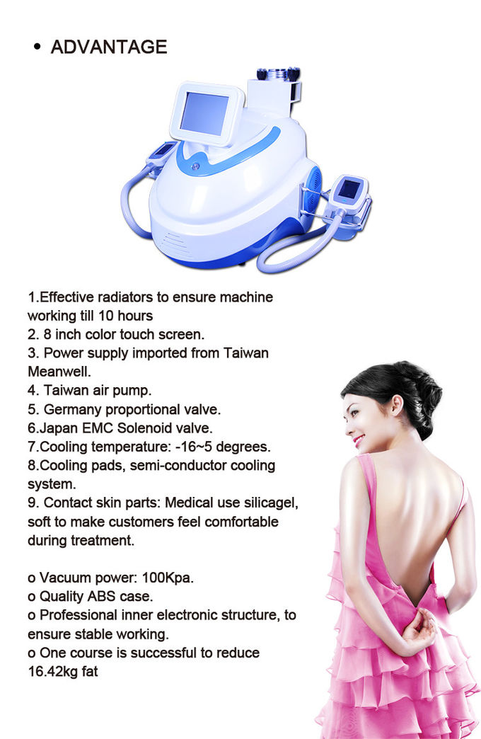 LF-223 Portable Dual Handles Cavitation RF Ice Therapy Machine/ Cryotherapy Slimming Equipment